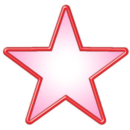 Pink and red stars clipart