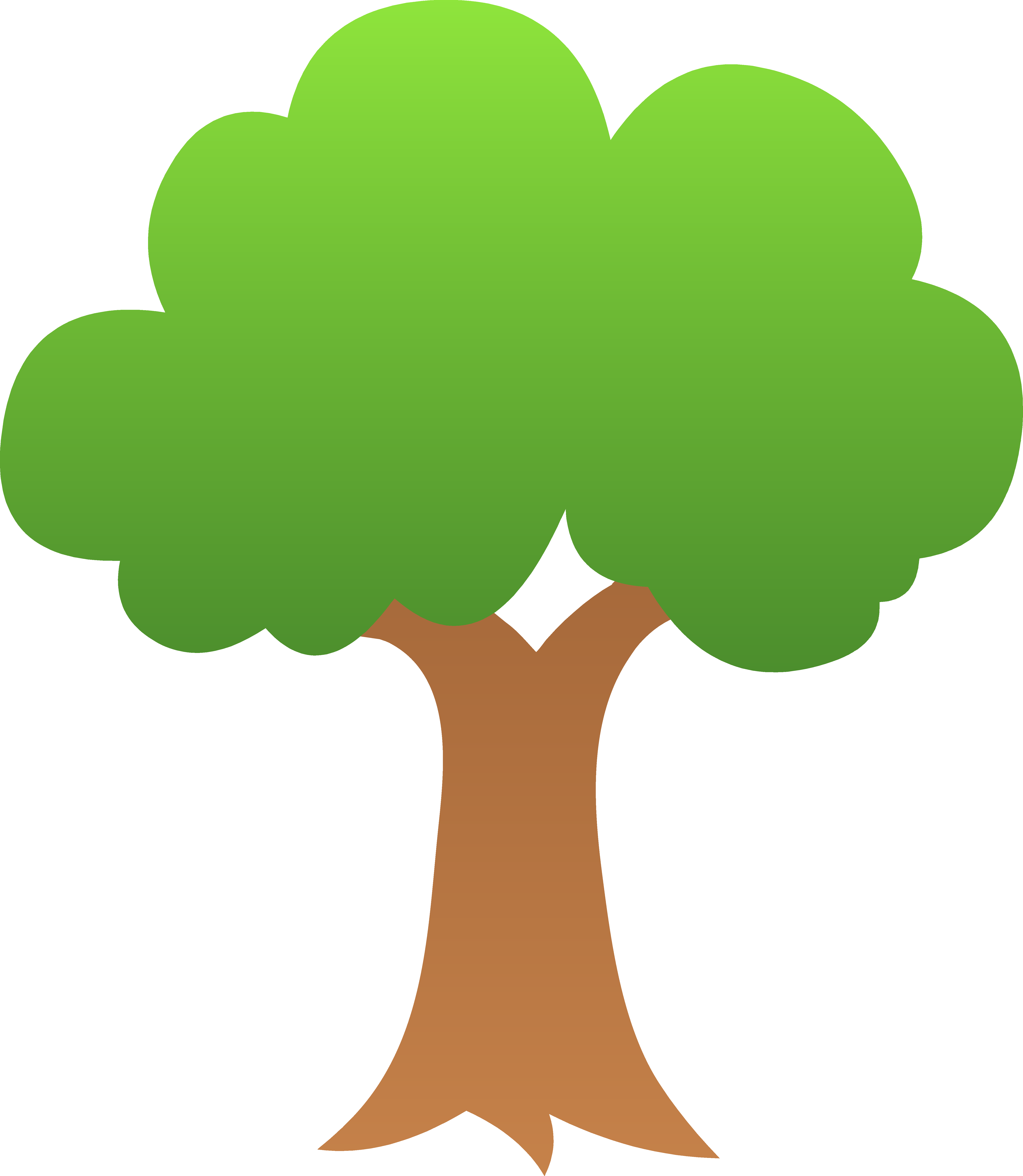 Large green tree clipart tree art trees and green - Clipartix