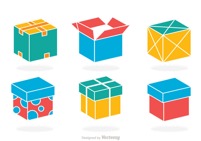 Colorful Box Vector - Download Free Vector Art, Stock Graphics ...