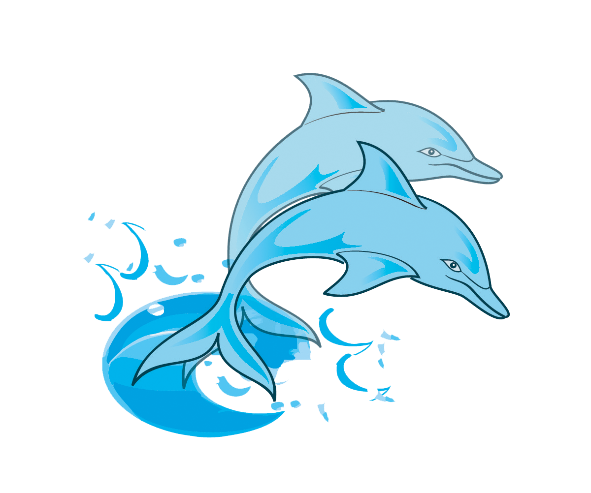 Free cartoon dolphin clipart