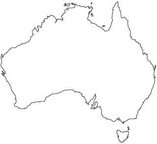Clip art maps of australia