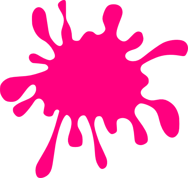 Pink Splatter clip art - vector clip art online, royalty free ...