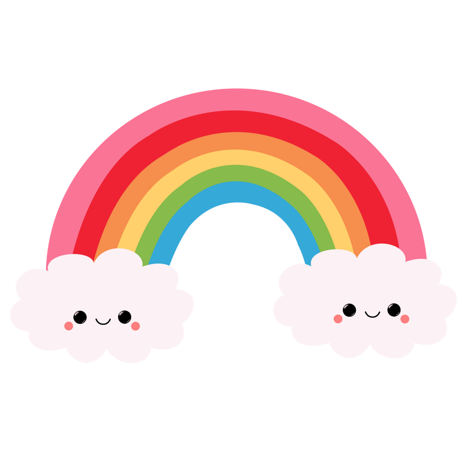 Pictures Of Cartoon Rainbows Clipart - Free to use Clip Art Resource