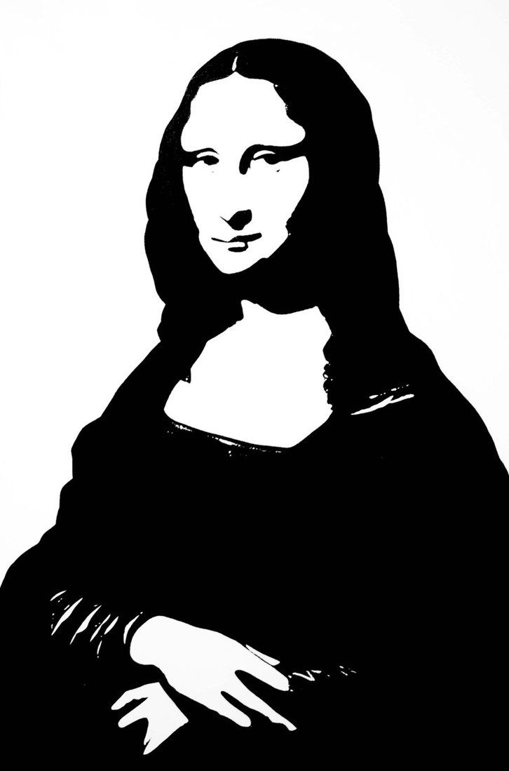 1000+ images about Art - Mona Lisa Black & White