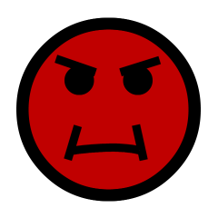 Mad face no clipart