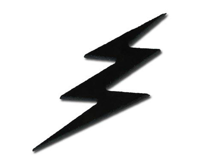 Black Lightning Bolt - ClipArt Best