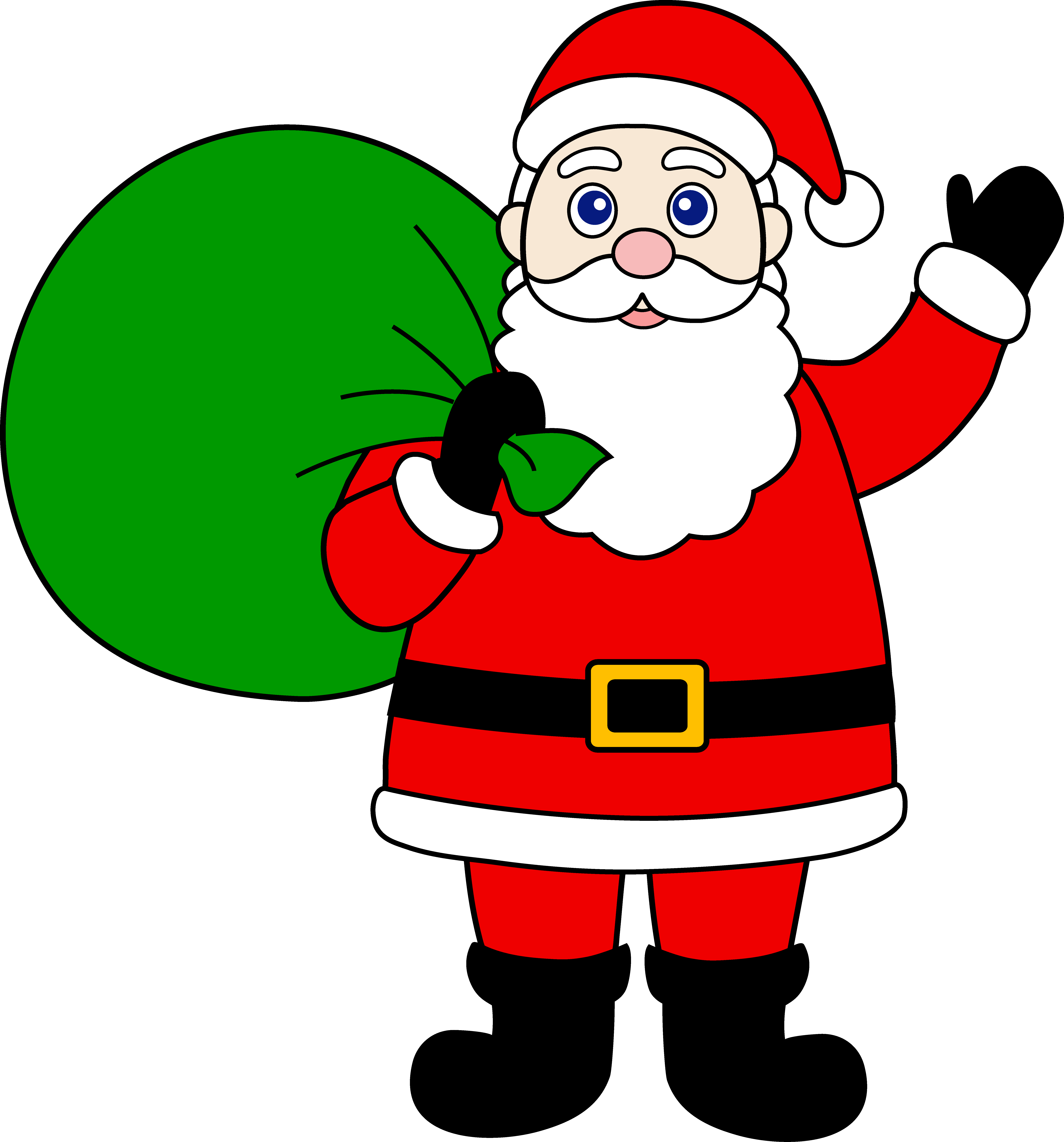Animated christmas santa clipart
