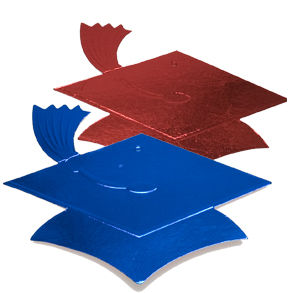 Shop for SALE - Red/Blue Grad Cap Cutout - SALE, Graduation ...