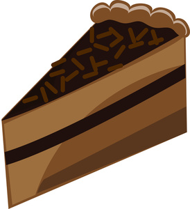 Chocolate Cake Clipart Image - Decadent Chocolate Cake Slice