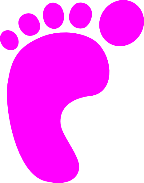 Girl Footprint Clip Art - vector clip art online ...