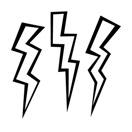 Lightning Bolt Template - ClipArt Best