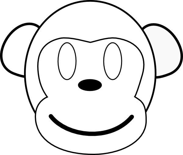 Outline Of A Monkey