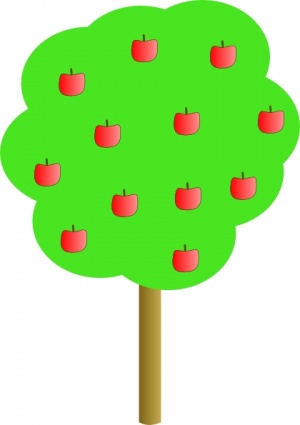 Apple Tree clip art vector, free vector graphics
