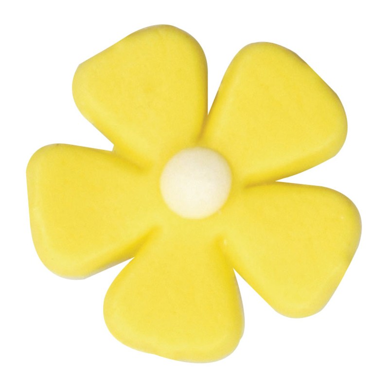 Culpitt - Yellow Five Petal Flower - 26mm