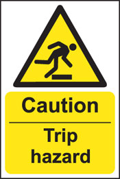 Arco Website - Caution Trip Hazard Signs from Proprietary ...