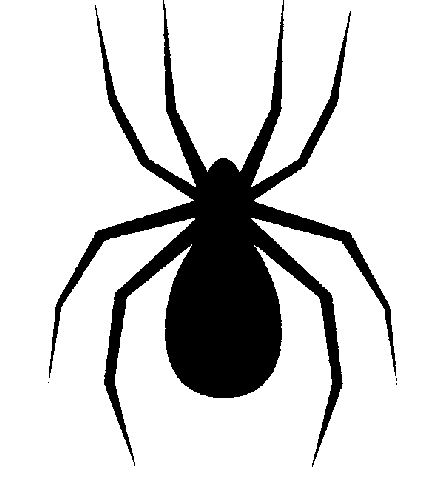 spider silhouete | Arthur's Free Animal Silhouette Clipart Page 2 ...