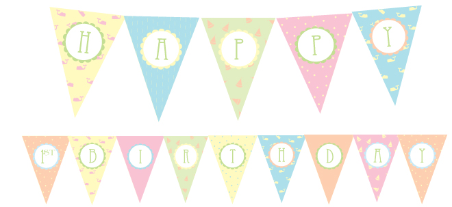 Free {HAPPY 1st BIRTHDAY} Party Printables | Pizzazzerie