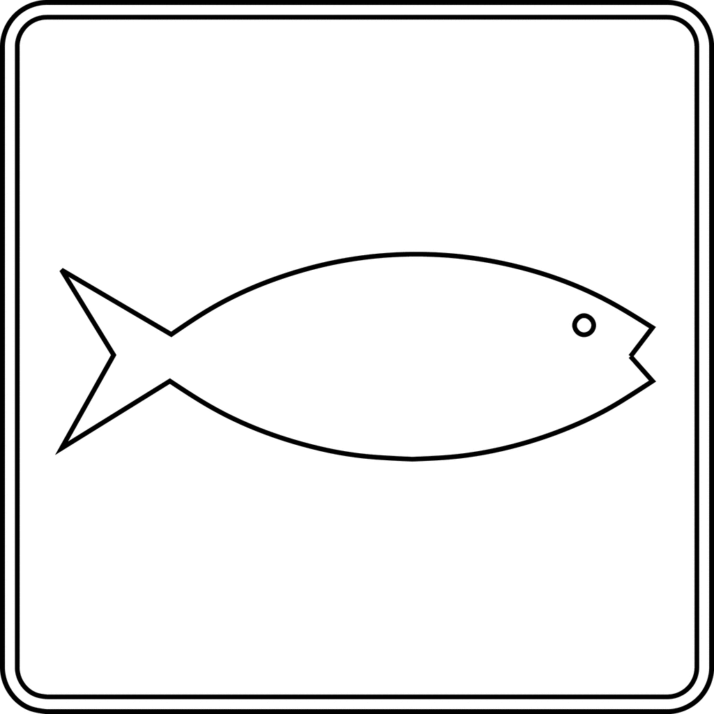 Simple Fish Outline Clip Art - Free Clipart Images