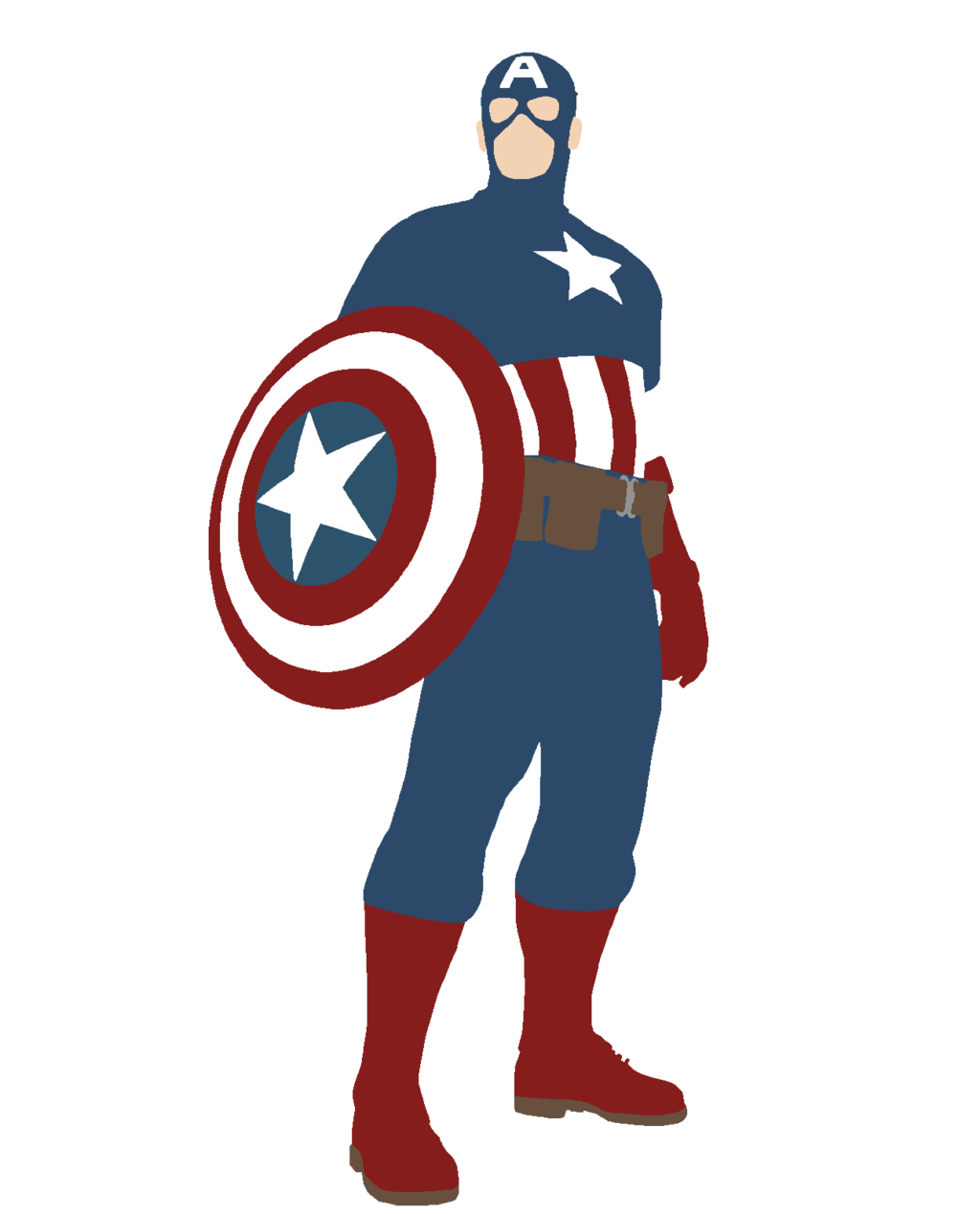 Color Silhouette: Original Captain America by Jennybops on DeviantArt