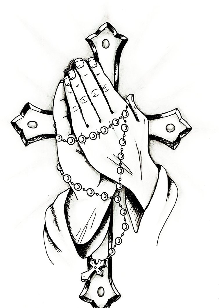 Images For > Praying Hands With Cross Wallpaper
