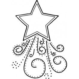 Shooting Star | CHRISTMAS DESIGNS-COLORING PAGES | Pinterest