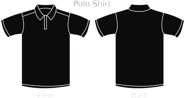 Polo Shirt Blue Front Clip Art Vector Online Royalty Clipart ...