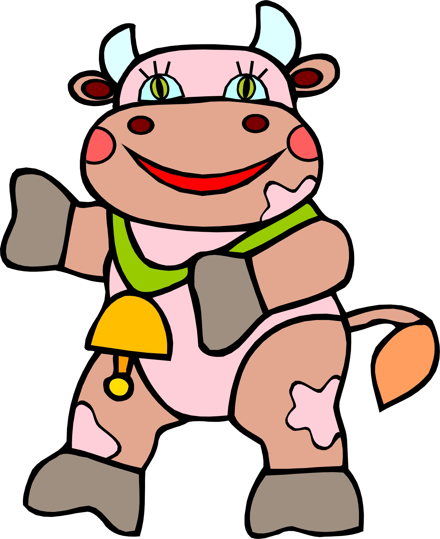 497 views Cow Cartoon Characters - ClipArt Best