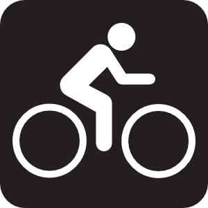 Bicycle Trail Black Clip Art - vector clip art online ...