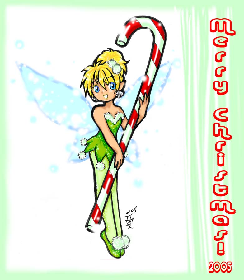 Tinkerbell Christmas greetings by aichan25 on DeviantArt