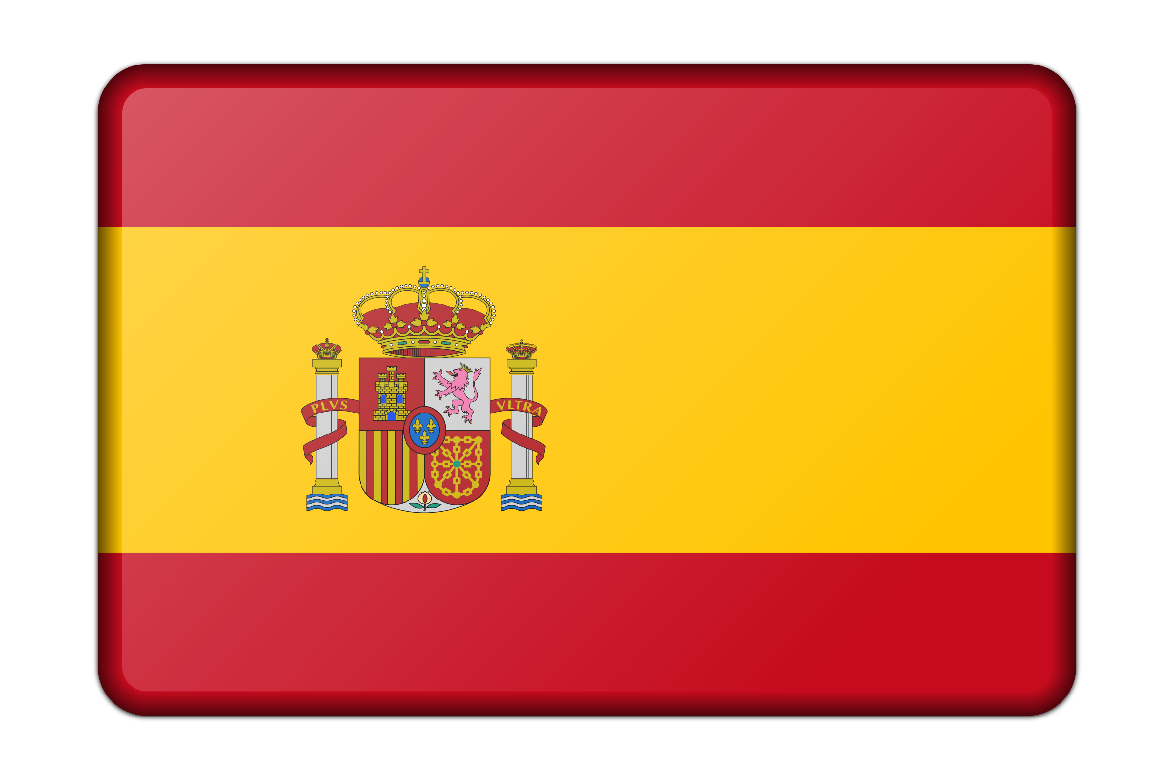 Clipart - Spain flag (bevelled)