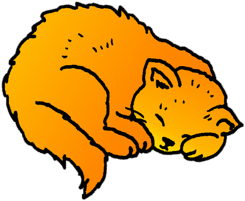Orange cat clipart