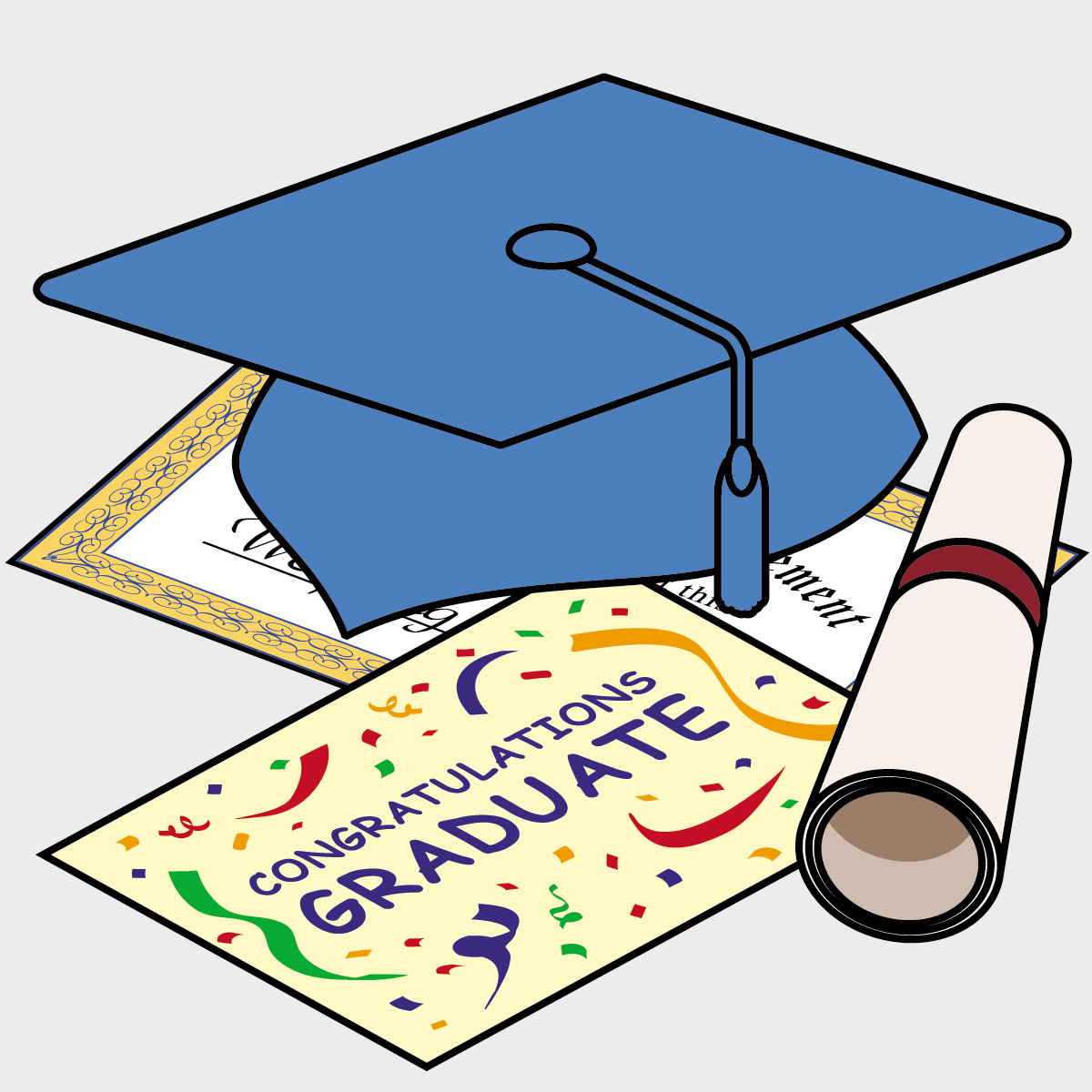 Graduation Symbols Clip Art