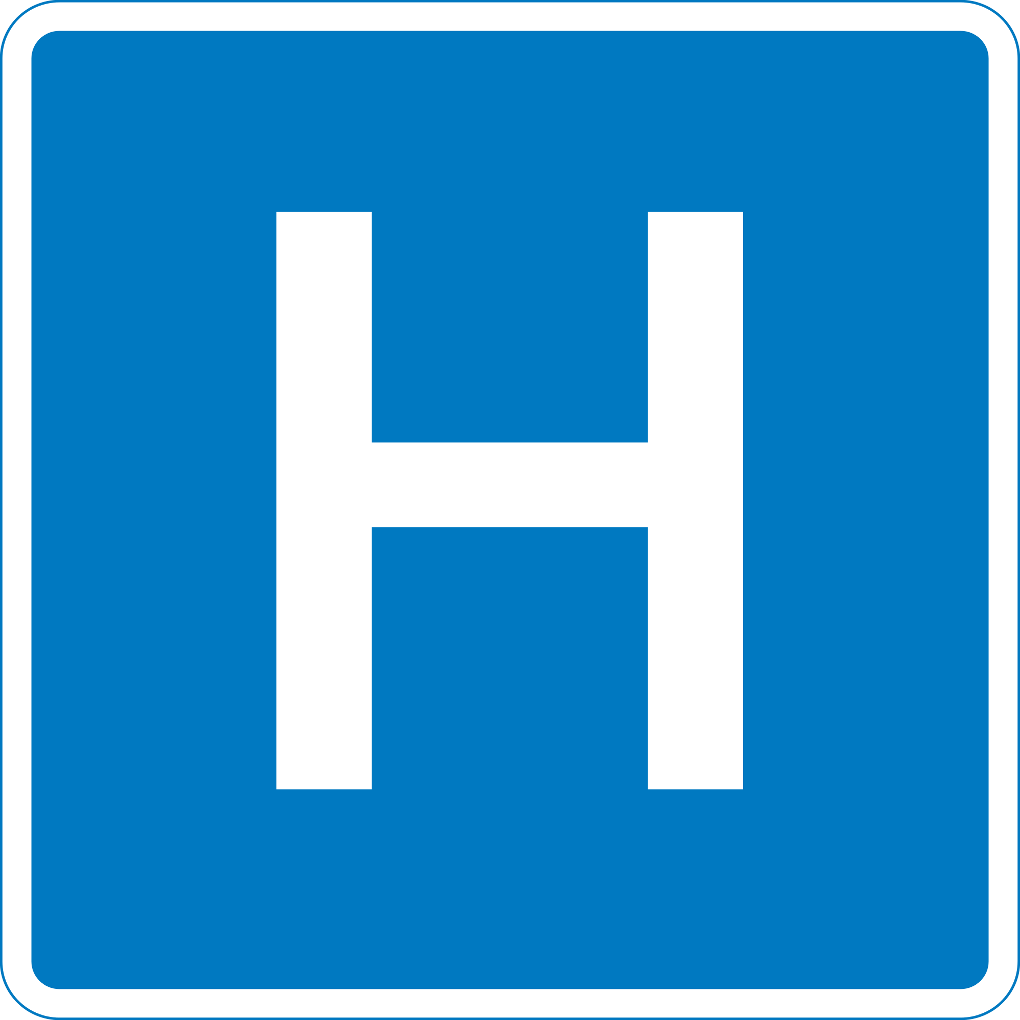 File:Mauritius Road Signs - Information Sign - Hospital.svg ...