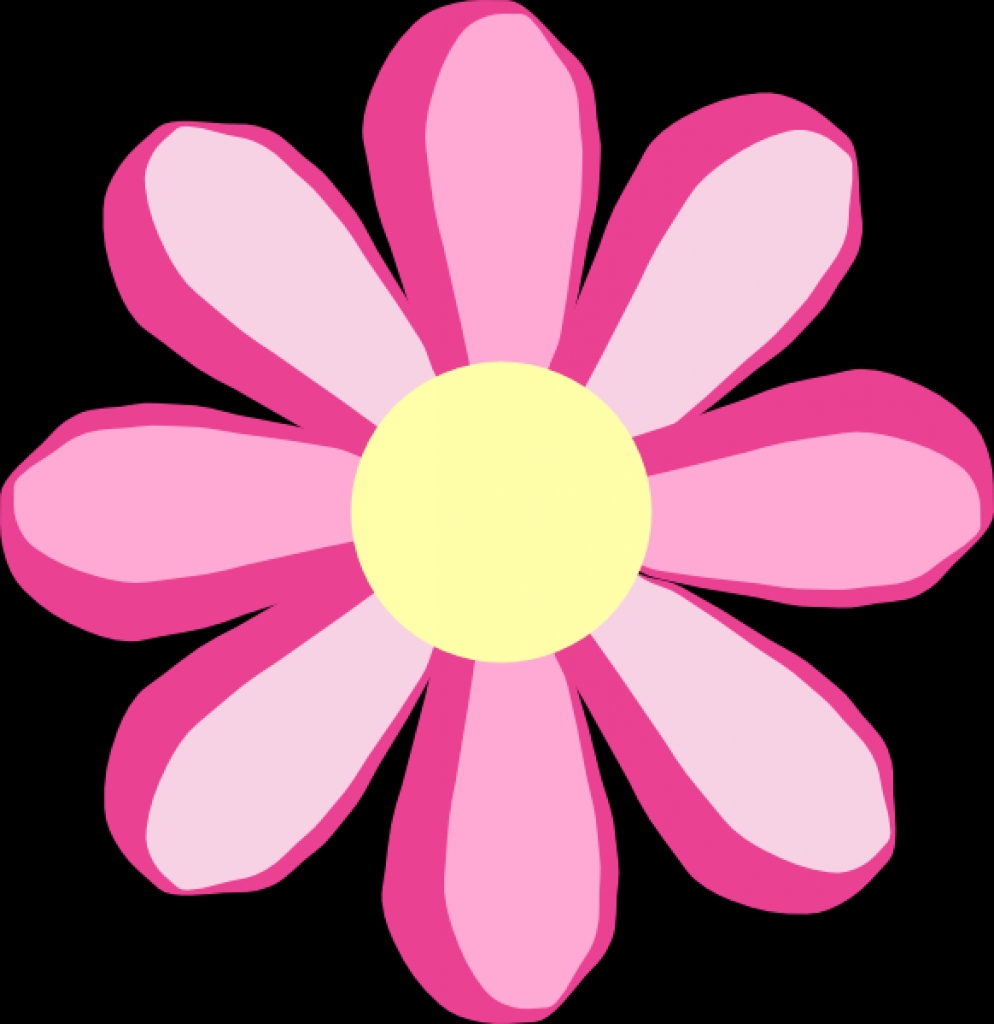 cute pink flower clipart
