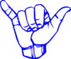 Sign Language Y Hang Loose clip art - vector clip art online ...