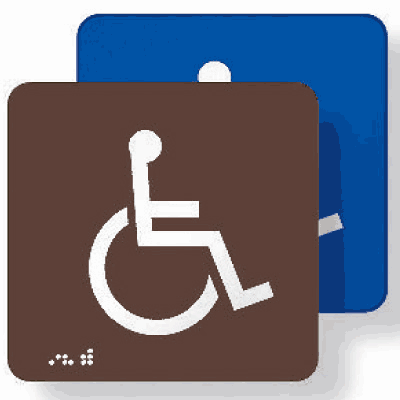 ADA Graphic Braille Signs - Accessible Symbol - Champion America