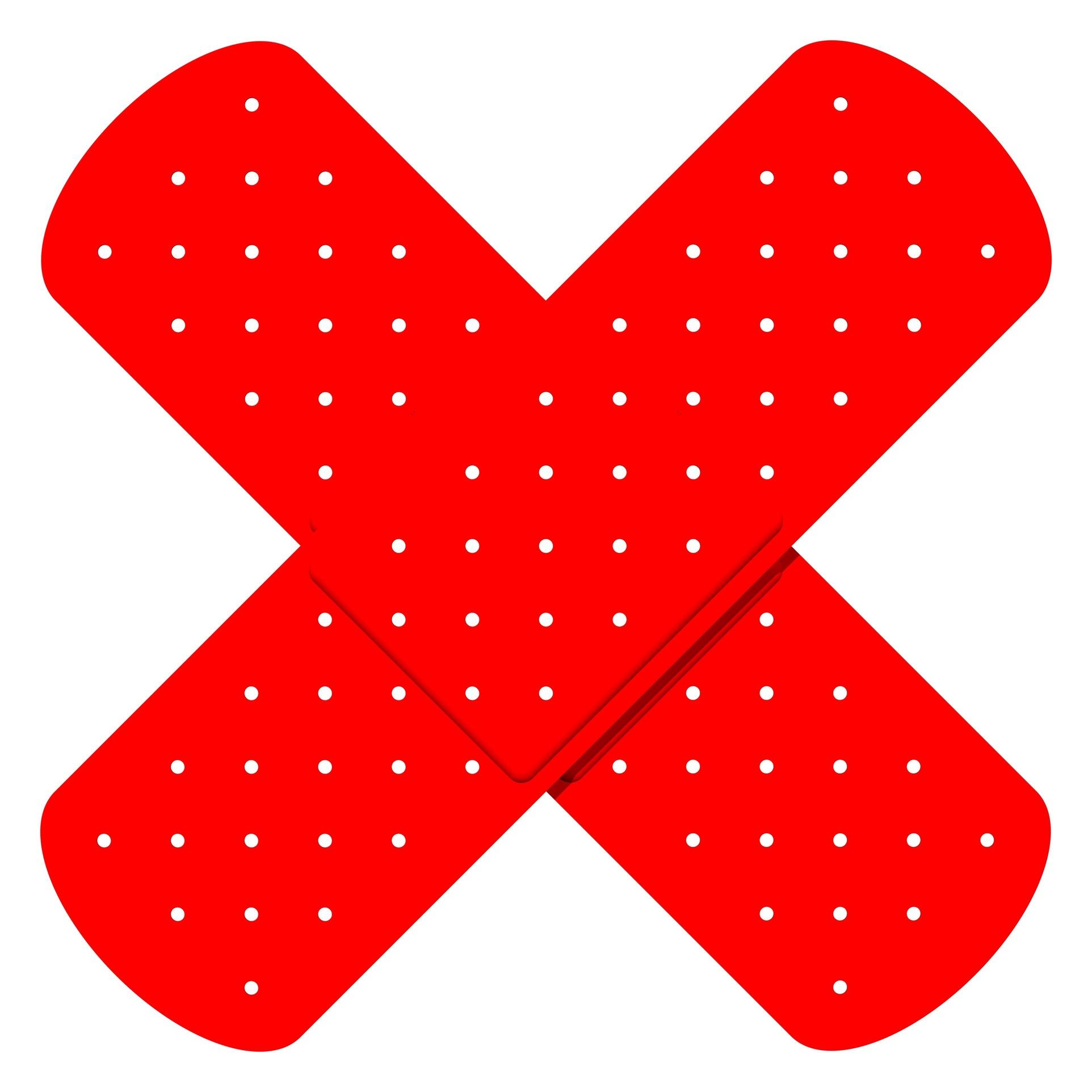 Red Crossed Bandaids - The Observation Deck