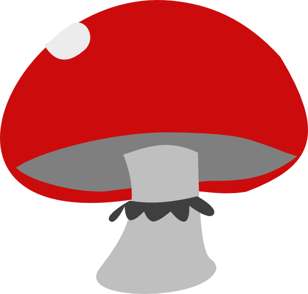 Red Mushroom Clip Art - vector clip art online ...