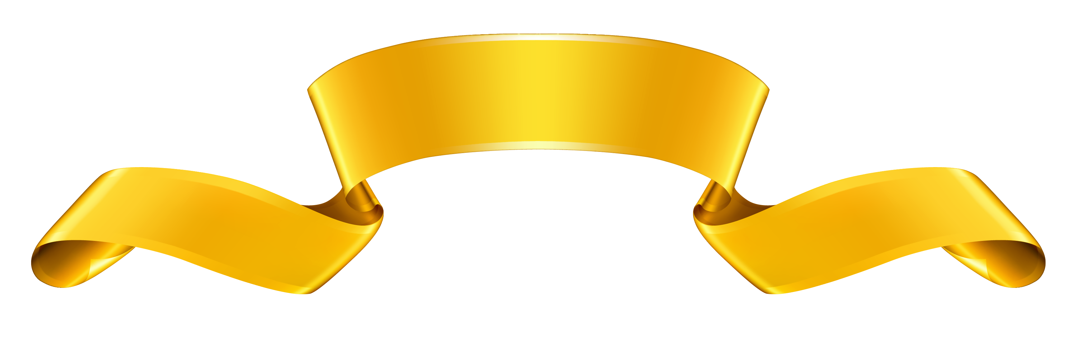 Gold Banner PNG Clipart