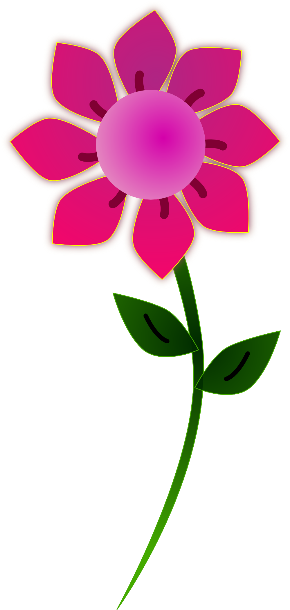 clip art pink flower border - photo #39