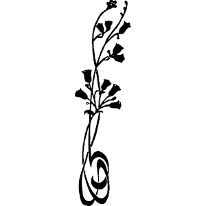 Flowers - Silhouette 1 clipart, cliparts of Flowers - Silhouette 1 ...