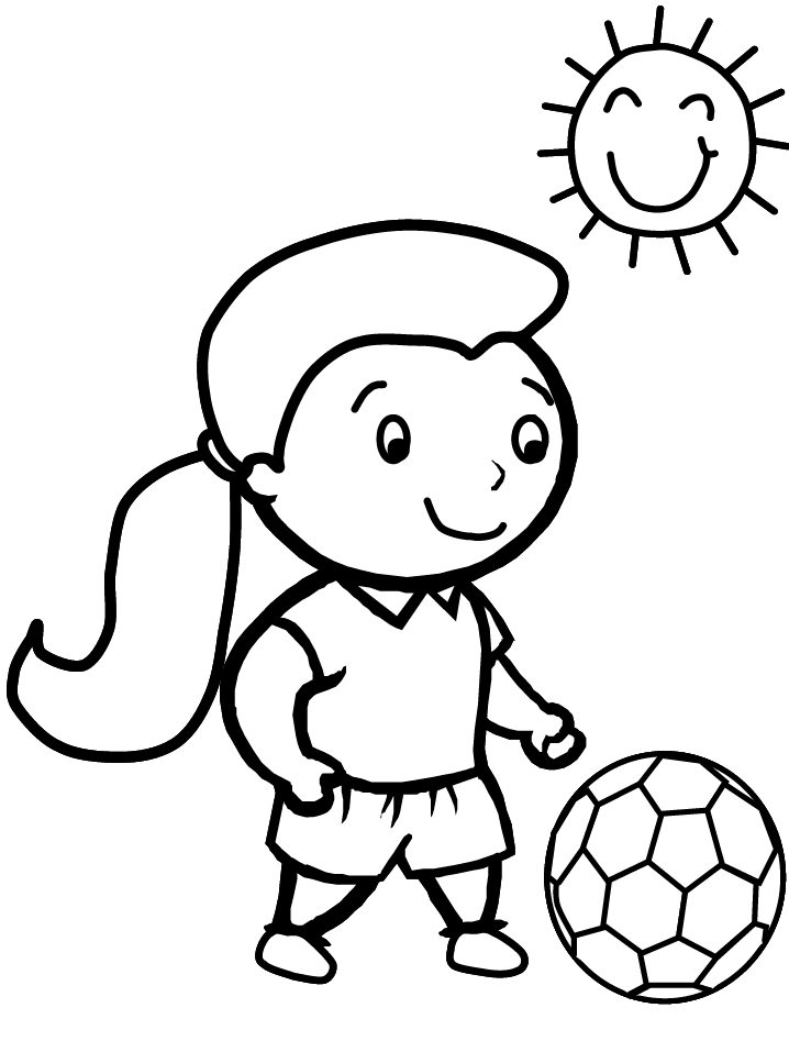 Printable Soccer 2 Sports Coloring Pages - Coloringpagebook.