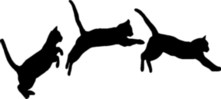 3 Cats jumping - ClipArt Best - ClipArt Best