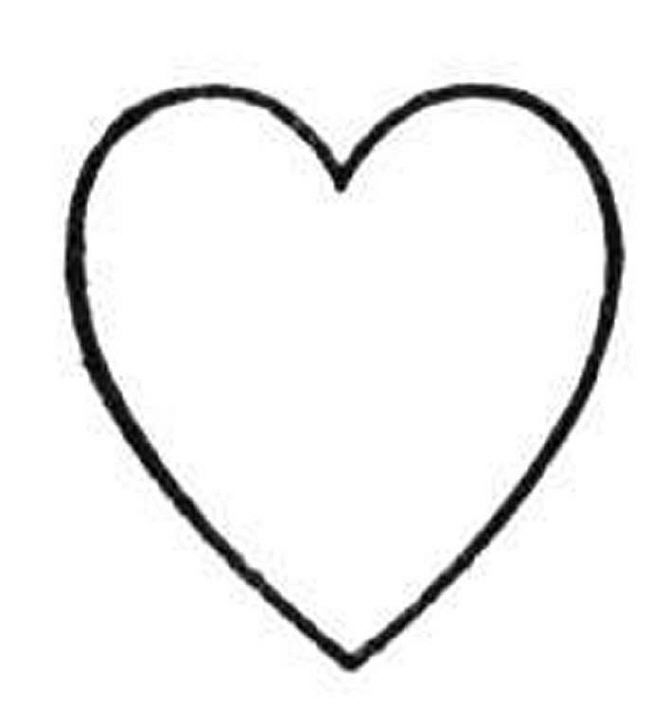 Printable Heart Templates - ClipArt Best