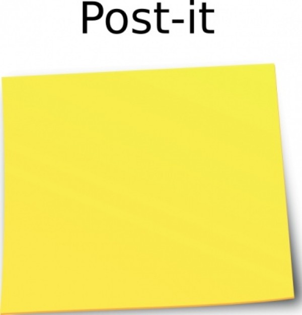 Post It Note clip art | Download free Vector