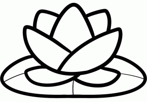 Flowers - How to Draw a Lotus for Kids