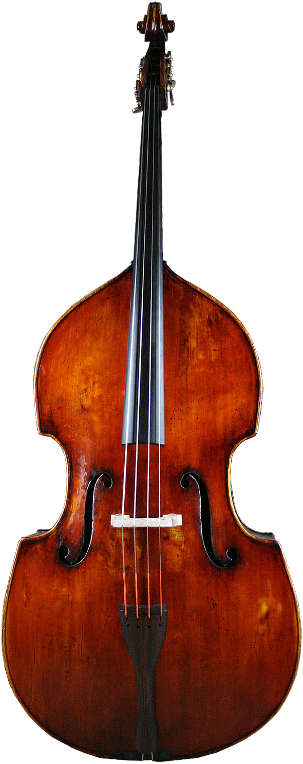 Full view of the German Double Bass circa 1880 #2759 from the ...