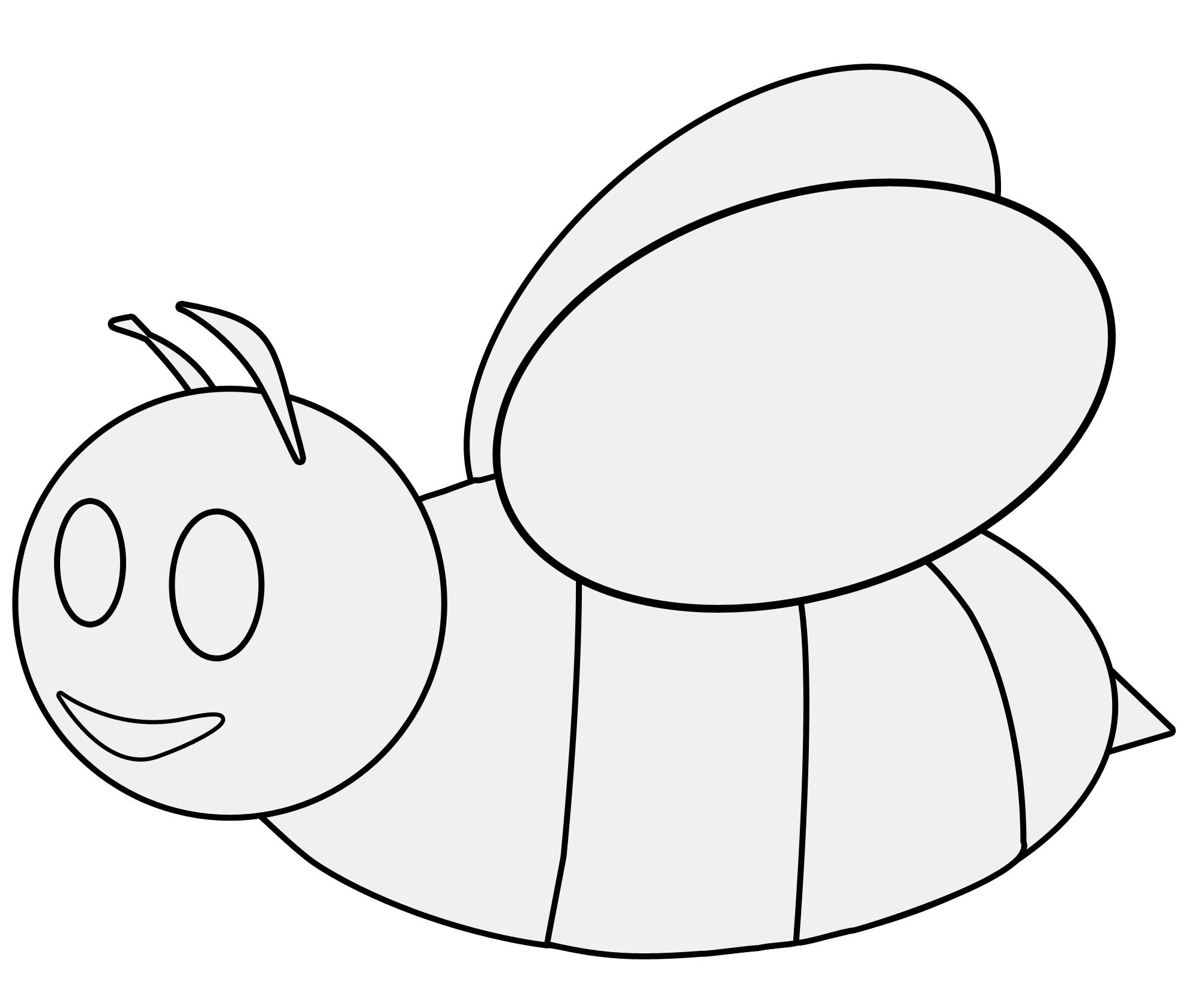 Bee Outlines - ClipArt Best
