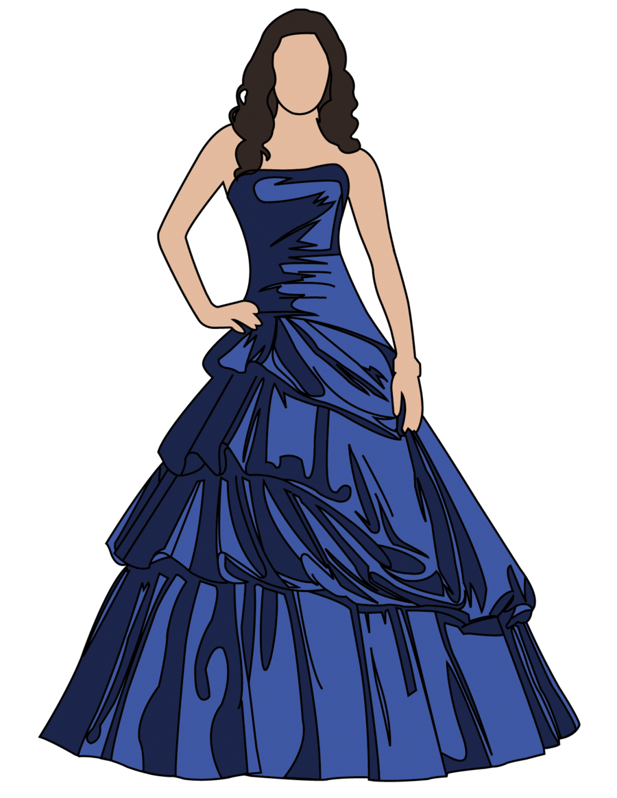 Vectored Prom Dress