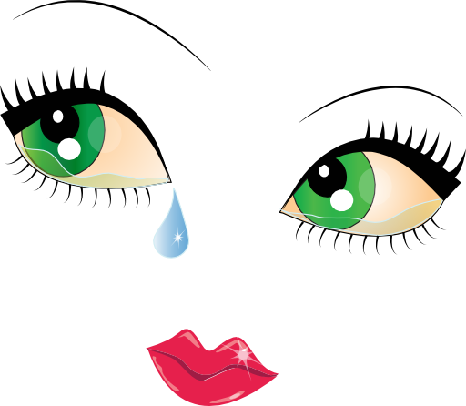 Pretty Crying Face Smiley Emoticon Clipart Royalty ...
